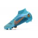 Nike Mercurial Superfly 8 Elite FG Blu Cloro Arancione Laser Marina