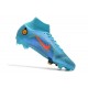 Nike Mercurial Superfly 8 Elite FG Blu Cloro Arancione Laser Marina