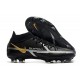 Nike Phantom GT II Elite DF FG Nero Metallic Grigio Scuro Oro Metallico