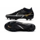 Nike Phantom GT II Elite DF FG Nero Metallic Grigio Scuro Oro Metallico