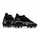 Nike Phantom GT II Elite DF FG Nero Metallic Grigio Scuro Oro Metallico