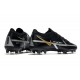 Nike Phantom GT2 Elite FG Nero Metallic Grigio Scuro Oro Metallico