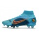 Nike Mercurial Superfly 8 Elite SG-PRO Anti Clog Blu Cloro Arancione Laser Marina