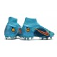 Nike Mercurial Superfly 8 Elite SG-PRO Anti Clog Blu Cloro Arancione Laser Marina