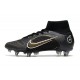 Nike Mercurial Superfly 8 Elite SG-PRO Anti Clog Nero Oro Metallico Argento Metallico