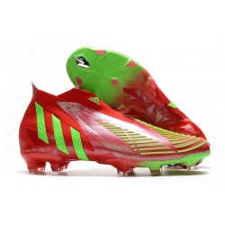 adidas Predator Edge+ FG Scarpini Rosso Verde