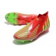 adidas Predator Edge+ FG Scarpini Rosso Verde