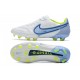 Nuovo Nike Tiempo Legend IX Elite FG Bianco Blu