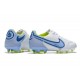 Nuovo Nike Tiempo Legend IX Elite FG Bianco Blu