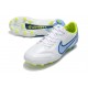 Nuovo Nike Tiempo Legend IX Elite FG Bianco Blu