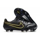 Nike Tiempo Legend IX Elite FG Nero Metallic Grigio Scuro Antracite