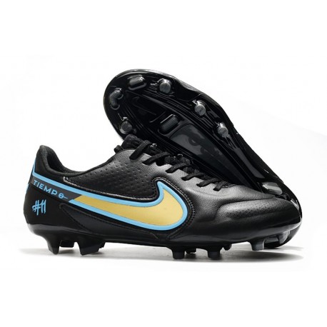 Nuovo Nike Tiempo Legend IX Elite FG Nero Oro Blu