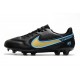 Nuovo Nike Tiempo Legend IX Elite FG Nero Oro Blu