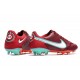 Nuovo Nike Tiempo Legend IX Elite FG Team Rosso Bianco Ibisco Mistico