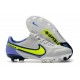 Nuovo Nike Tiempo Legend IX Elite FG Grigio Nebbia Volt Zaffiro