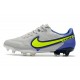 Nuovo Nike Tiempo Legend IX Elite FG Grigio Nebbia Volt Zaffiro