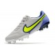 Nuovo Nike Tiempo Legend IX Elite FG Grigio Nebbia Volt Zaffiro