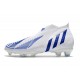 adidas Predator Edge+ FG Scarpini Bianco Hi Res Blu