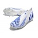 adidas Predator Edge+ FG Scarpini Bianco Hi Res Blu