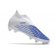 adidas Predator Edge+ FG Scarpini Bianco Hi Res Blu