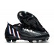 Scarpe adidas Predator Edge.1 FG Nero Core Bianco Rosso Vivido