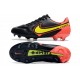 Nuovo Nike Tiempo Legend IX Elite FG Nero Giallo Rosso