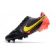 Nuovo Nike Tiempo Legend IX Elite FG Nero Giallo Rosso