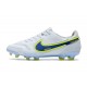 Nuovo Nike Tiempo Legend IX Elite FG Bianco Blu