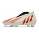 adidas Predator Edge+ FG Scarpini Bianco Off Rosso Vivido Oro Metallico