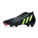 adidas Predator Edge+ FG Scarpini Nero Verde