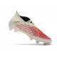 Scarpe adidas Predator Edge.1 FG Bianco Off Rosso Vivido Oro Metallico