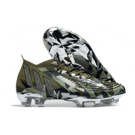 adidas Predator Edge.1 FG Focu Oliva Argento Metallico Magic Lime