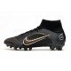 Nike Mercurial Superfly VIII Elite AG Nero Oro Metallico Argento Metallico