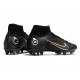 Nike Mercurial Superfly VIII Elite AG Nero Oro Metallico Argento Metallico