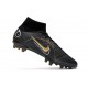 Nike Mercurial Superfly VIII Elite AG Nero Oro Metallico Argento Metallico