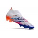 adidas Predator Edge+ FG Scarpini Bianco Giallo Solare Blu Power