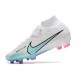 Nike Scarpe Zoom Mercurial Superfly IX Elite FG Bianco Blu