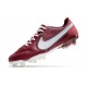 Nuovo Nike Tiempo Legend IX Elite FG Team Rosso Bianco Ibisco Mistico