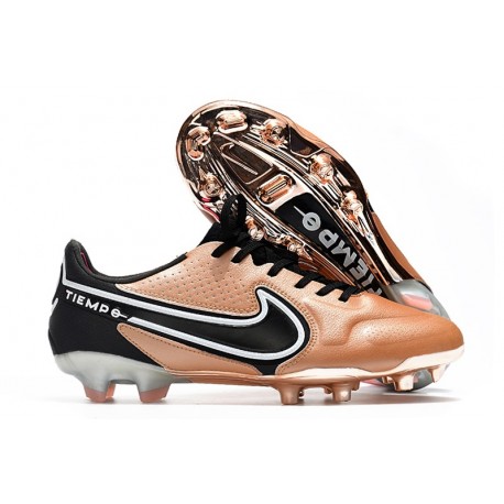 Nuovo Nike Tiempo Legend IX Elite FG Rame Metallico Bianco Off Noir