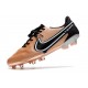 Nuovo Nike Tiempo Legend IX Elite FG Rame Metallico Bianco Off Noir