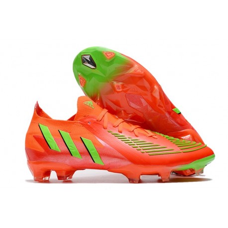 adidas Predator Edge.1 L FG Rosso Solare Team Verde Solare Nero Core