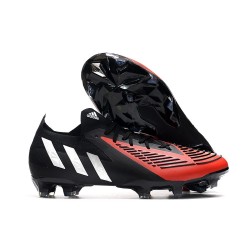 adidas Predator Edge.1 L FG Nero Bianco Rosso