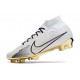 Nike Scarpe Zoom Mercurial Superfly IX Elite FG Bianco Oro Metallico