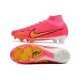 Nike Scarpe Zoom Mercurial Superfly IX Elite FG Rosa Giallo