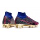 Nike Scarpe Zoom Mercurial Superfly IX Elite FG Rosa Blu