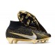 Nike Scarpe Zoom Mercurial Superfly IX Elite FG Nero Oro Metallico