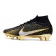 Nike Scarpe Zoom Mercurial Superfly IX Elite FG Nero Oro Metallico