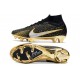 Nike Scarpe Zoom Mercurial Superfly IX Elite FG Nero Oro Metallico