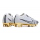 Nike Zoom Mercurial Vapor 15 Elite FG Bianco Oro