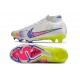 Nike Air Zoom Mercurial Superfly 9 Elite FG Bianco Rosa Blu